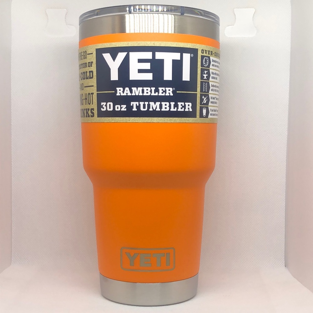 🧡 🦀 Yeti Rambler Tumbler King Crab 🦀 Orange 30oz NWT 🧡
